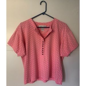90s Vintage Button Up Tee